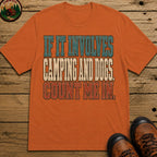 Camping And Dog T Shirt - Yam