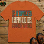 Camping And Dog T Shirt - Yam