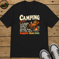 Camping Definition Kids T-Shirt - Black
