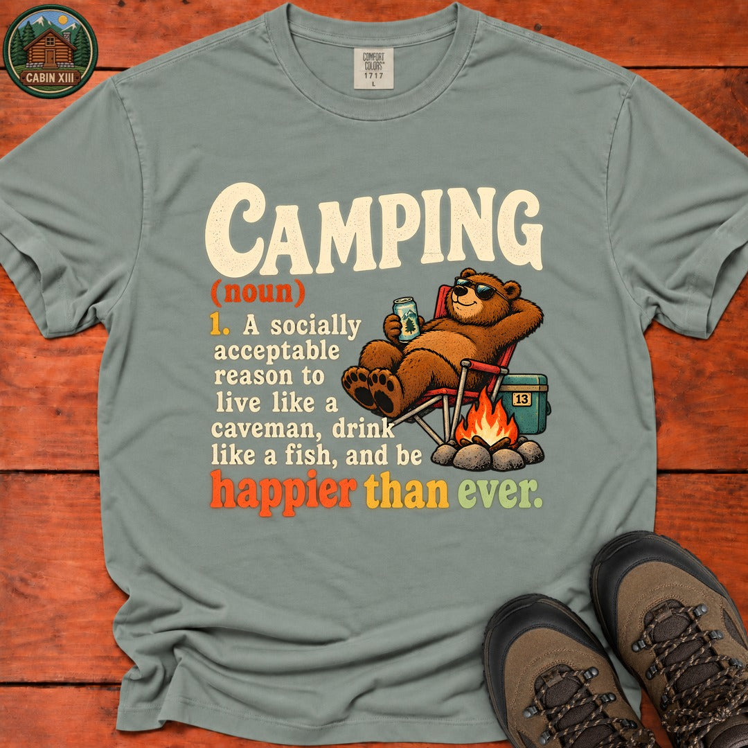 Camping Definition T-Shirt - Bay
