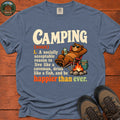 Camping Definition T-Shirt - Blue Jean