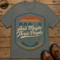 Camping Maybe Three People T-Shirt - Pepper