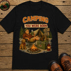 Camping Since Before You Were Born T-Shirt - Black