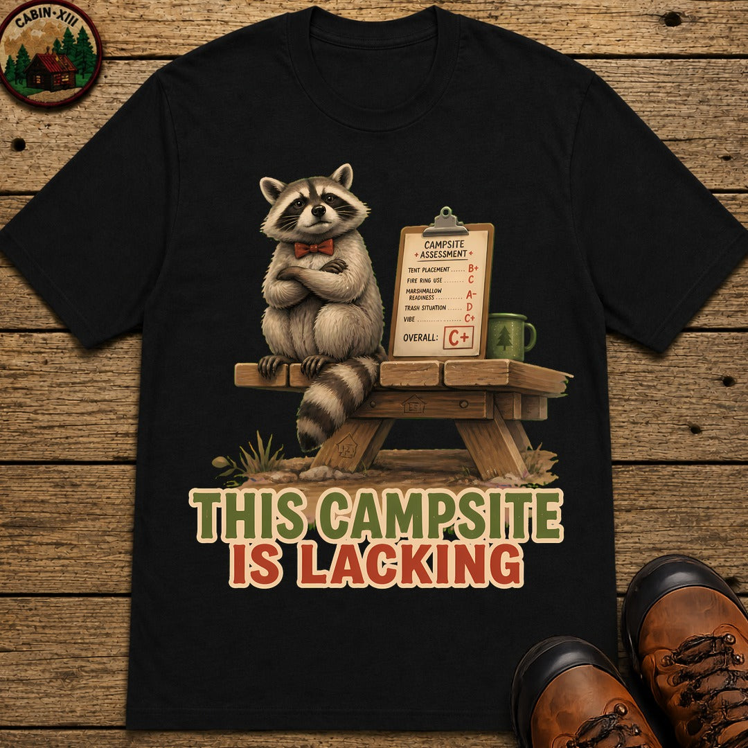 Campsite Is Lacking T-Shirt - Black