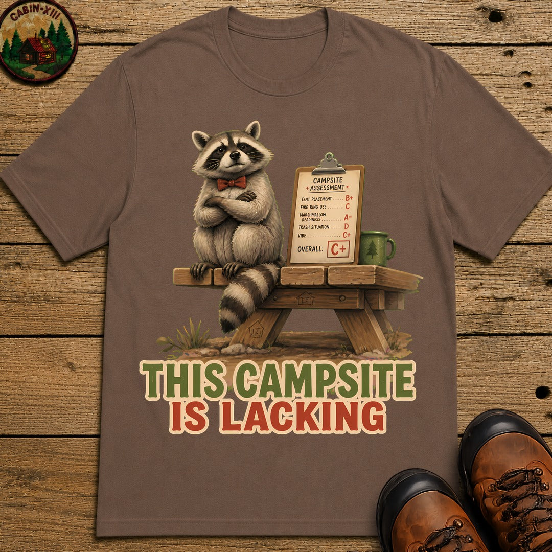 Campsite Is Lacking T-Shirt - Espresso