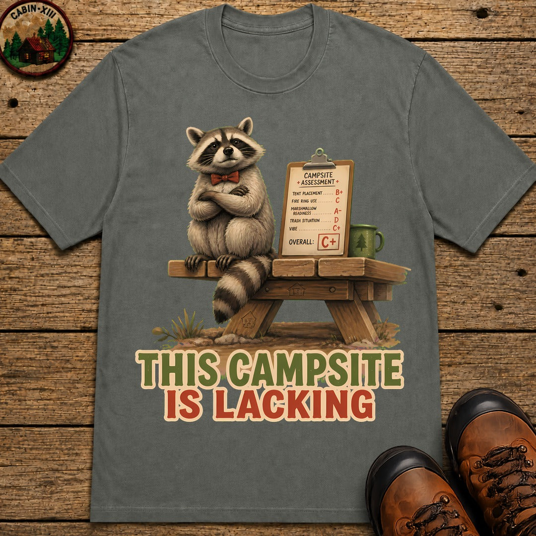 Campsite Is Lacking T-Shirt - Pepper