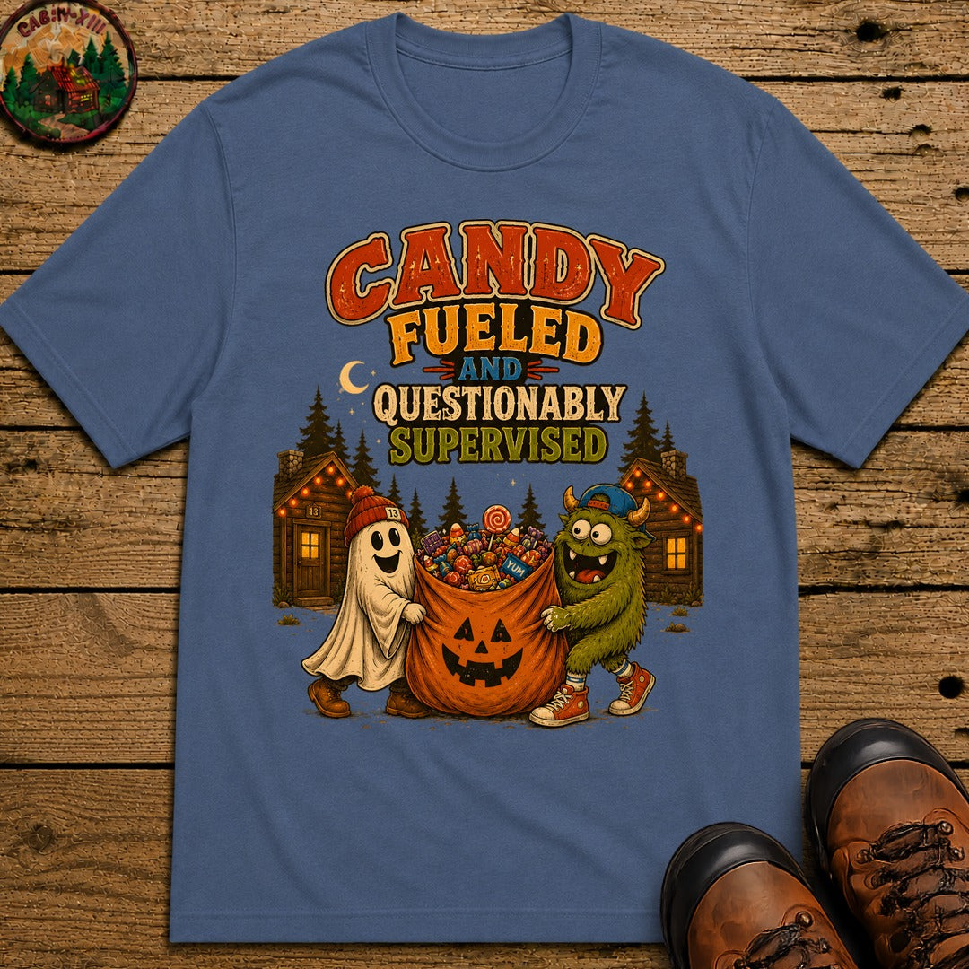 Candy Fueled T Shirt - Blue Jean