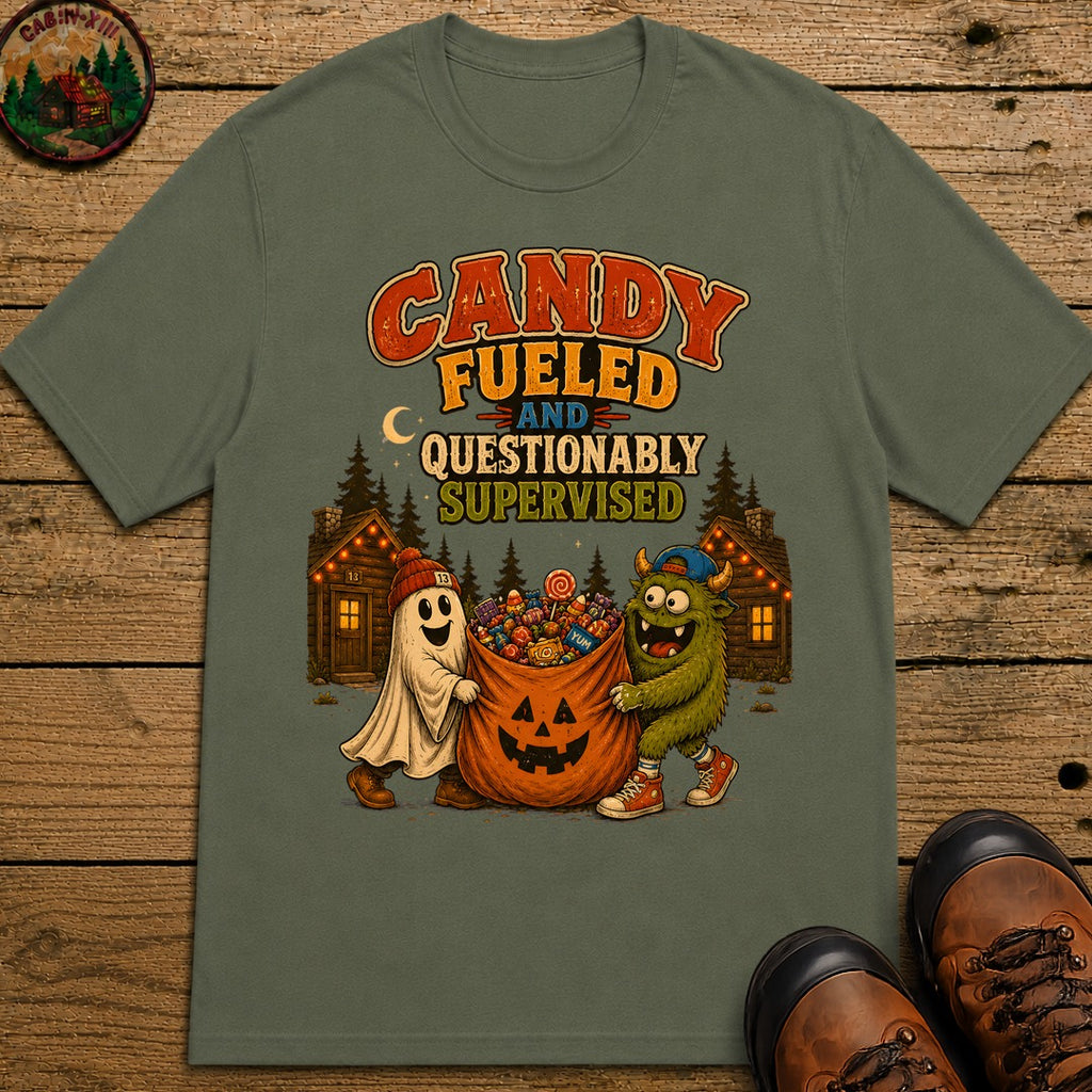 Candy Fueled T Shirt - Moss