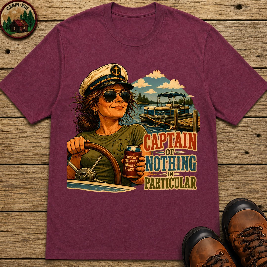 Captain Of Nothing T-Shirt - Berry