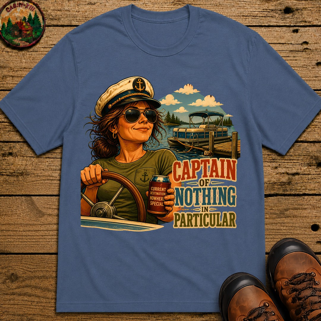 Captain Of Nothing T-Shirt - Blue Jean