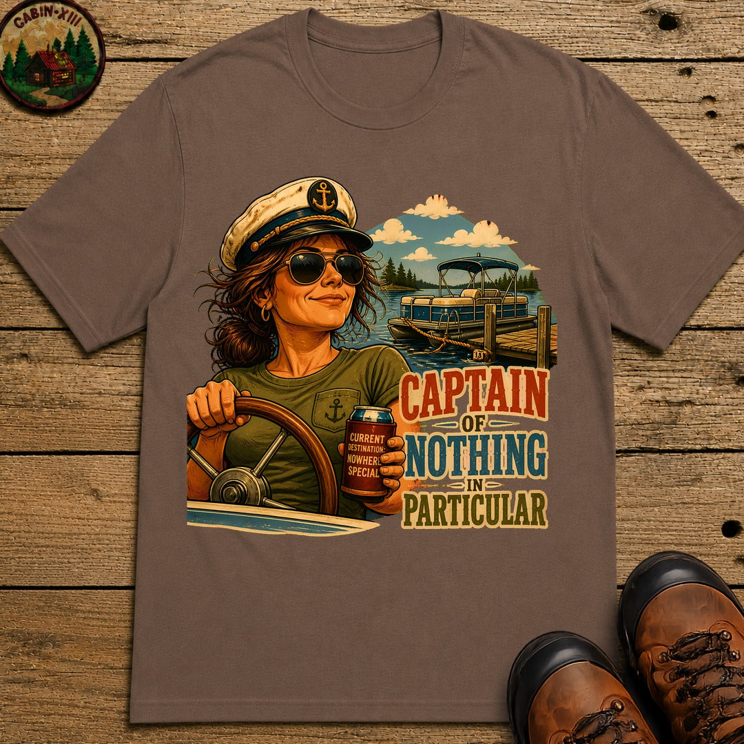 Captain Of Nothing T-Shirt - Espresso