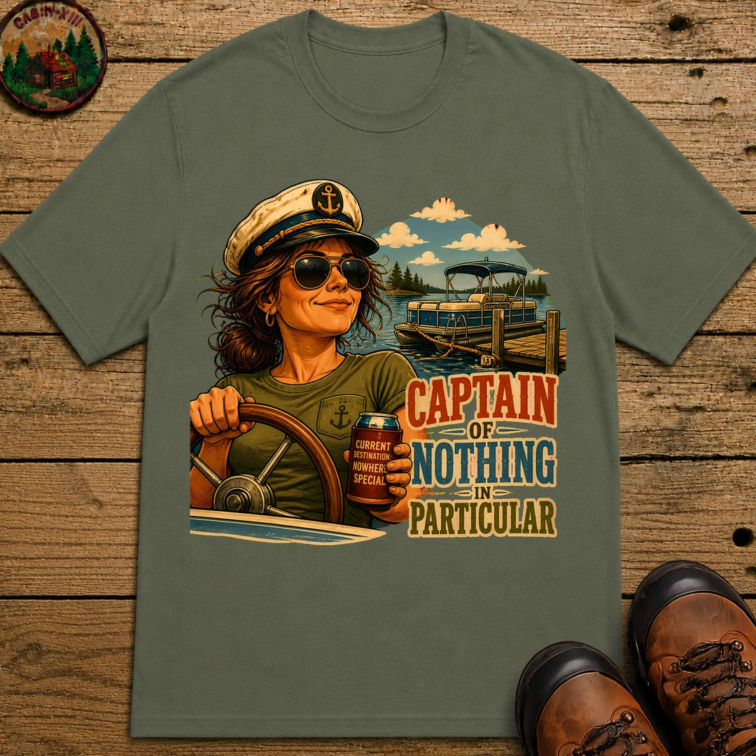 Captain Of Nothing T-Shirt - Moss