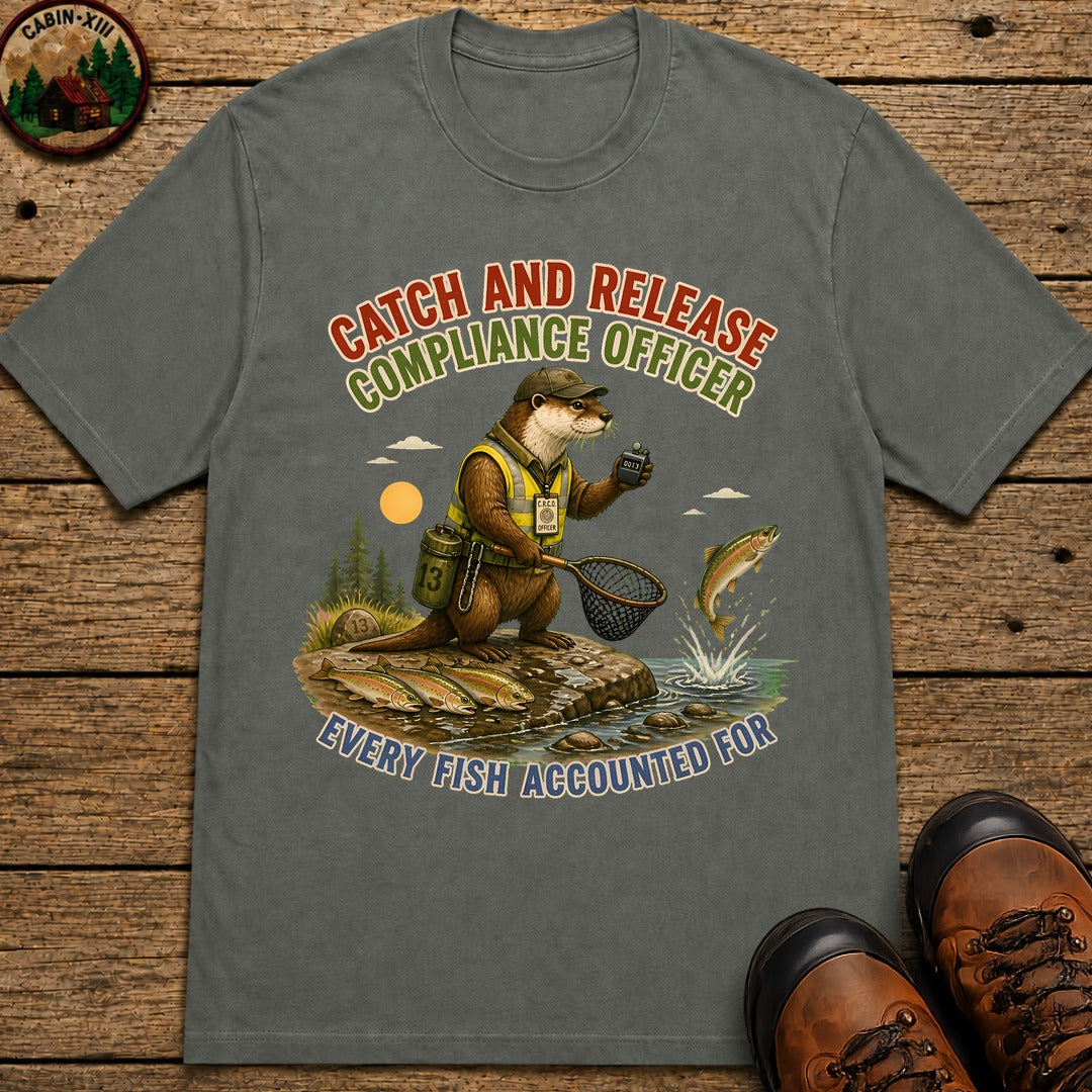 Catch And Release Officer T-Shirt - Pepper