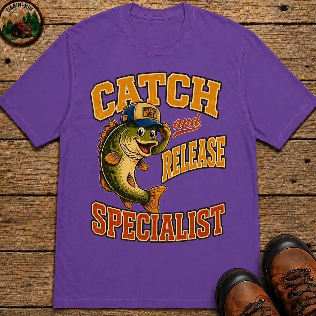 Catch and Release Specialist T-Shirt - Grape