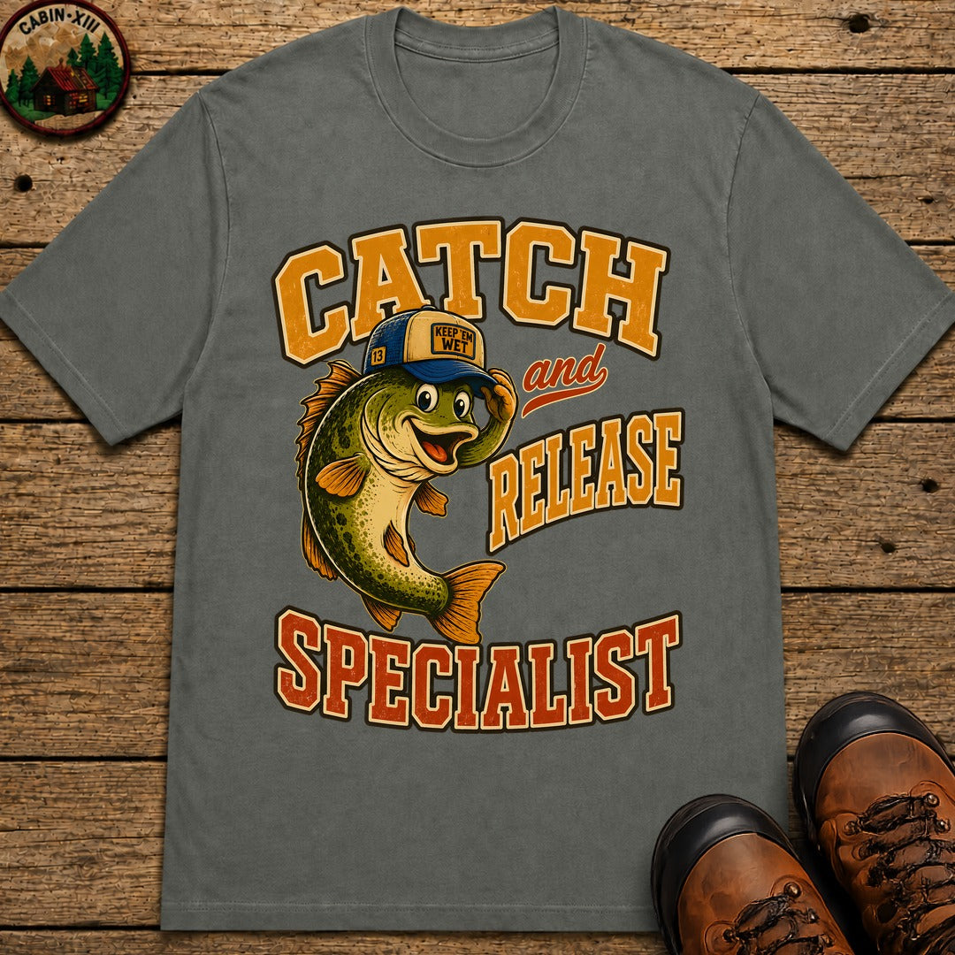 Catch and Release Specialist T-Shirt - Pepper