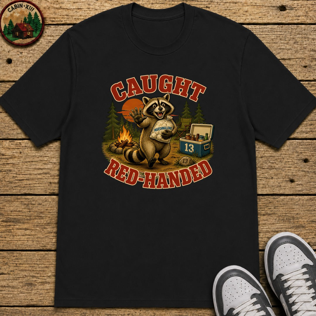 Caught Red Handed Kids T-Shirt - Black