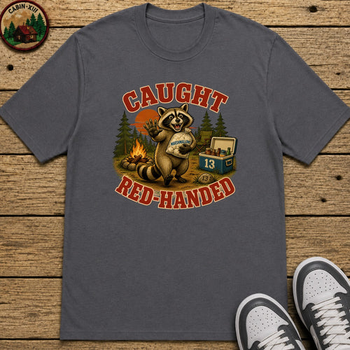 Caught Red Handed Kids T-Shirt - Charcoal