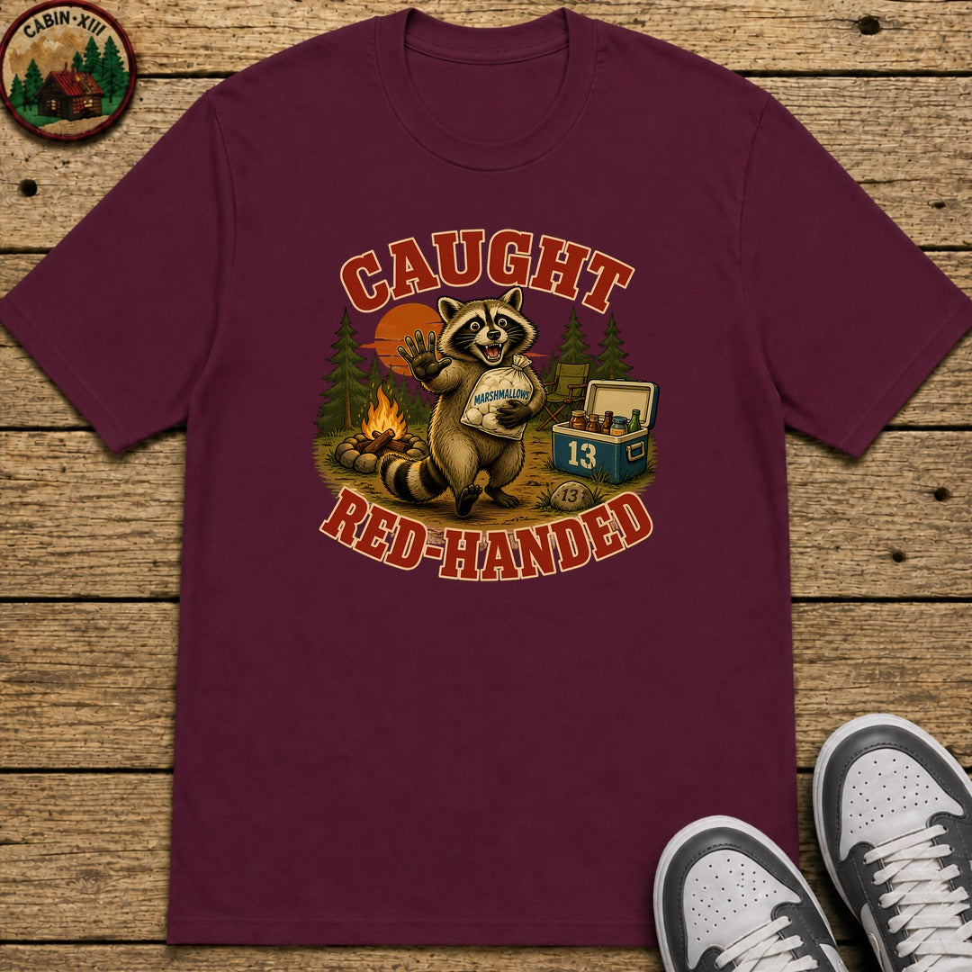 Caught Red Handed Kids T-Shirt - Maroon