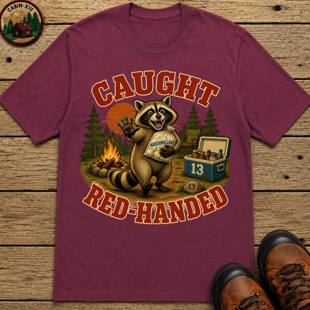 Caught Red Handed T-Shirt - Berry