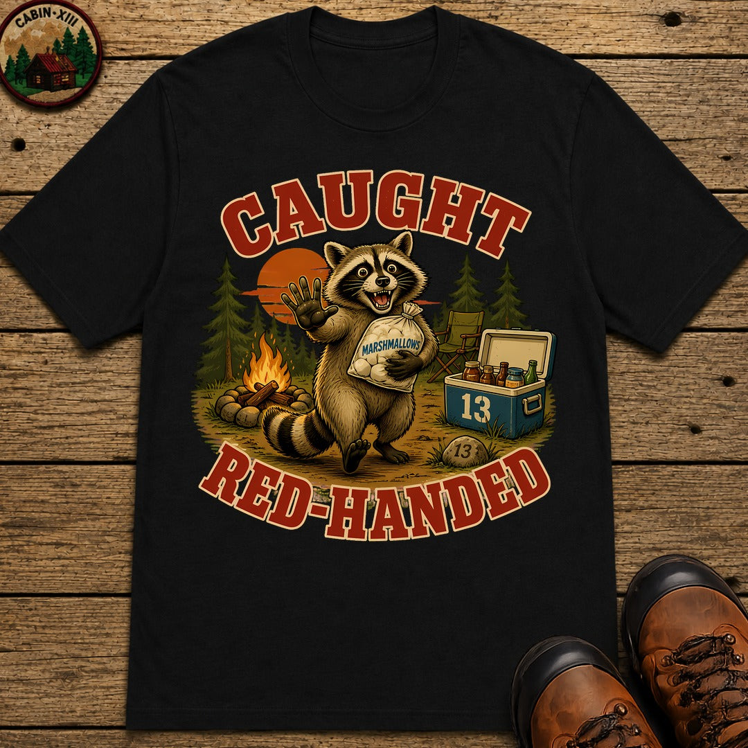 Caught Red Handed T-Shirt - Black