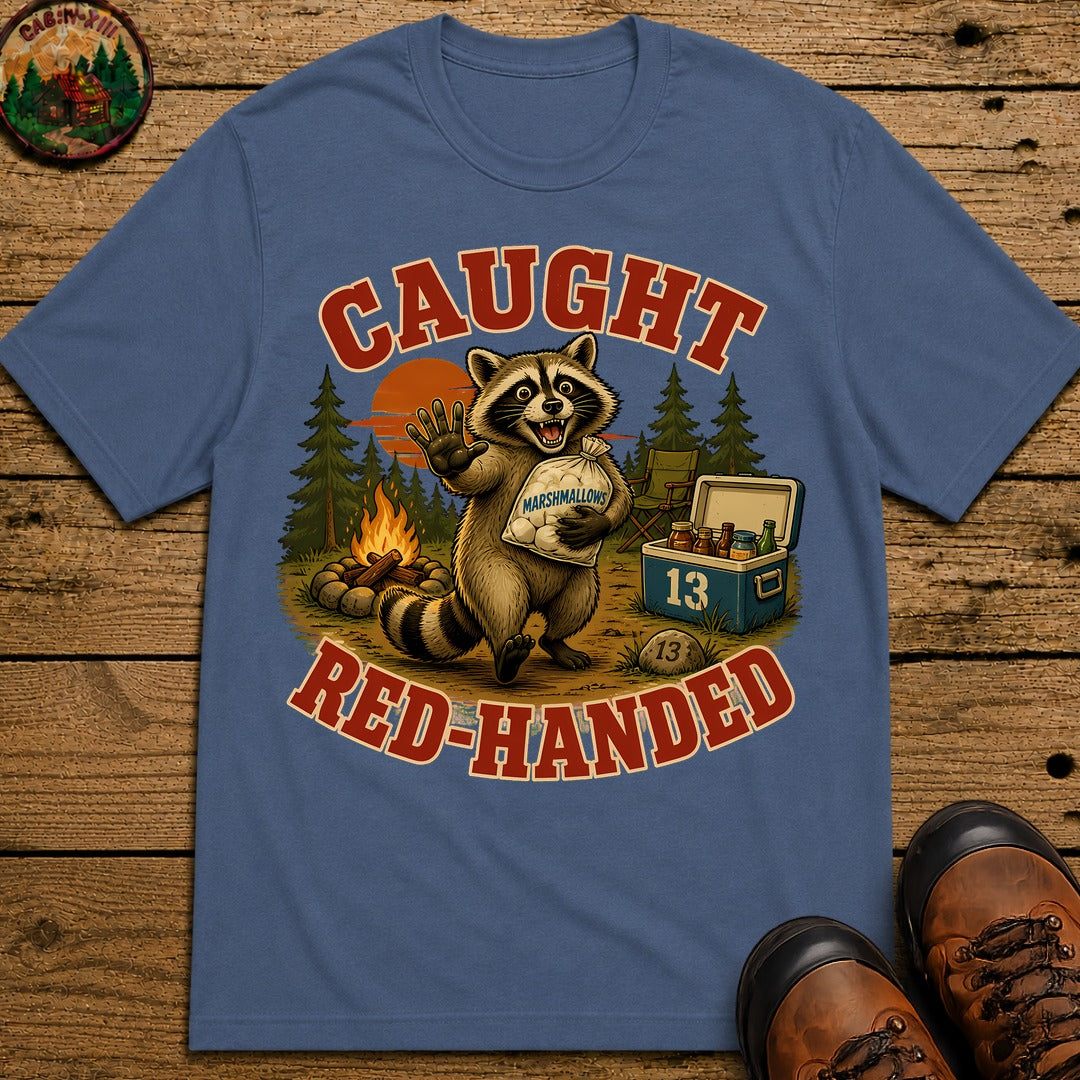 Caught Red Handed T-Shirt - Blue Jean