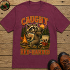 Caught Red Handed T Shirt - Berry