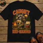 Caught Red Handed T Shirt - Black