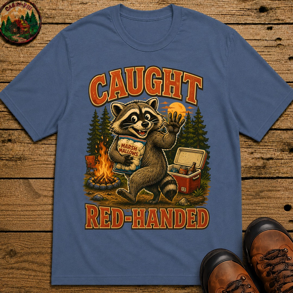 Caught Red Handed T Shirt - Blue Jean