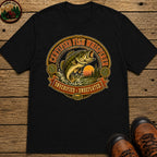 Certified Fish Whisperer Unverified Undefeated — Fishing Tee - Black