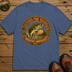 Certified Fish Whisperer Unverified Undefeated — Fishing Tee - Blue Jean