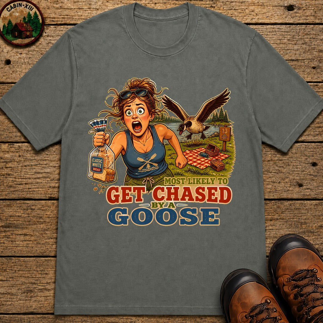 Chased By A Goose T-Shirt - Pepper