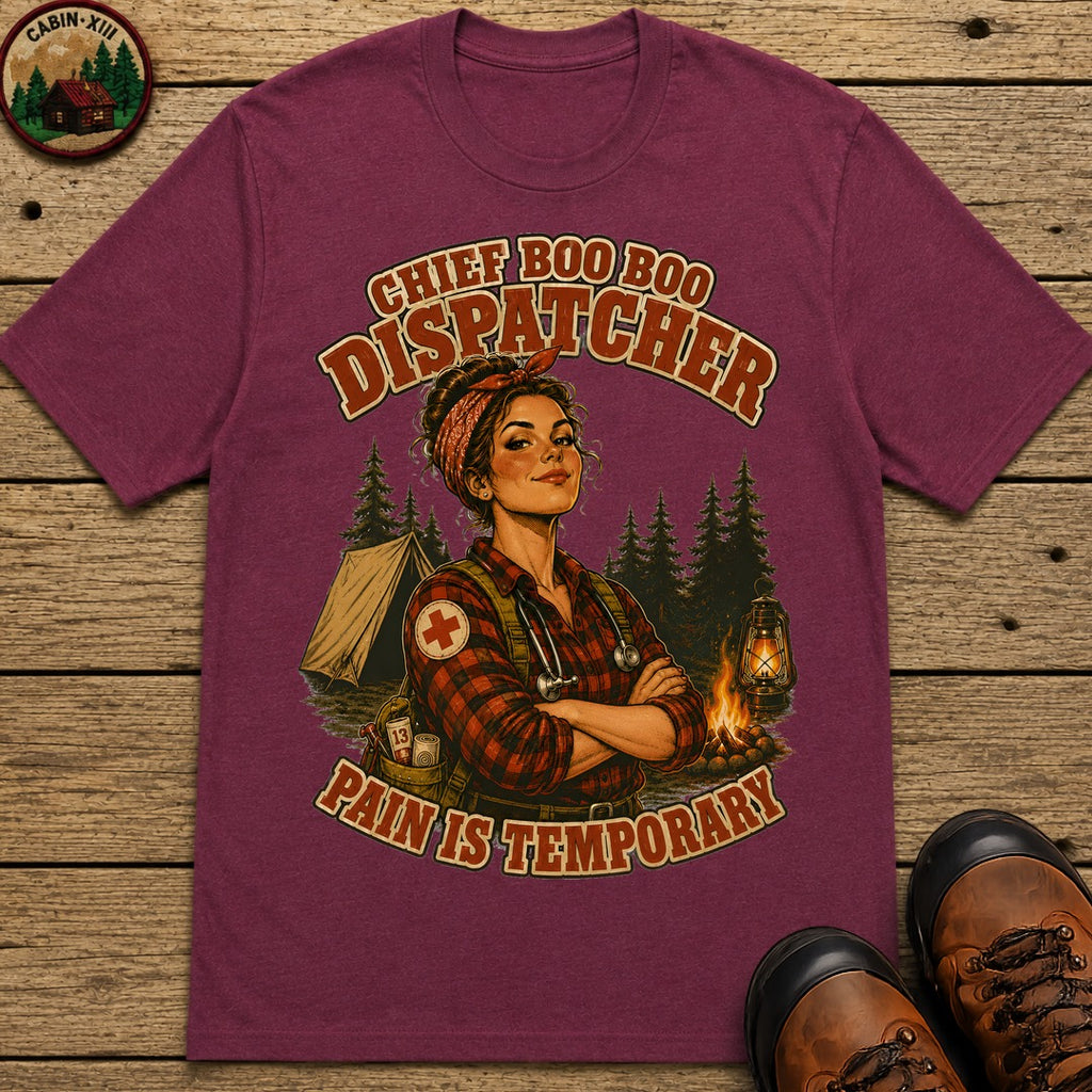 Chief Boo-Boo Dispatcher T-Shirt - Berry
