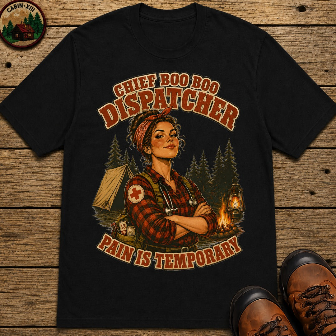Chief Boo-Boo Dispatcher T-Shirt - Black