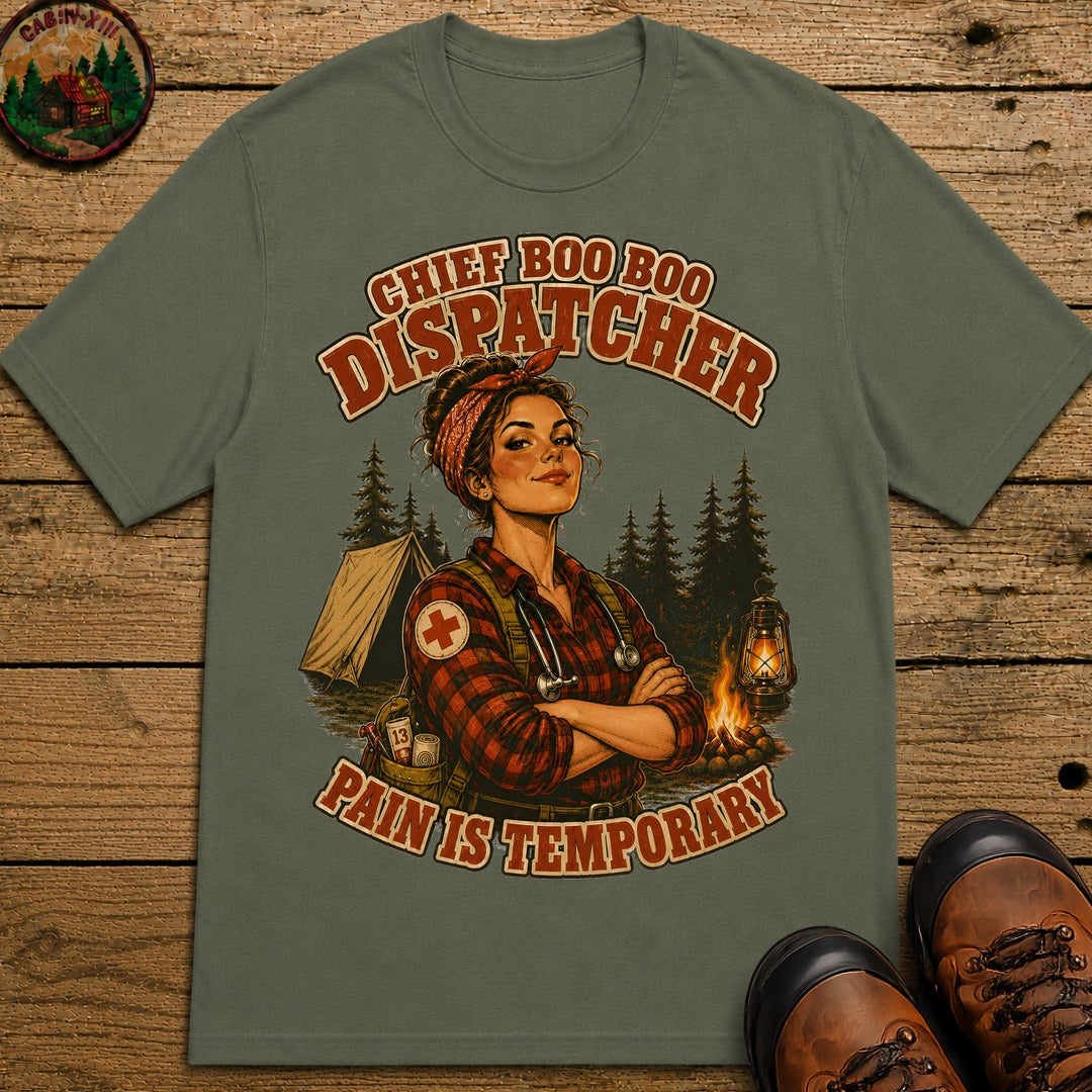 Chief Boo-Boo Dispatcher T-Shirt - Moss