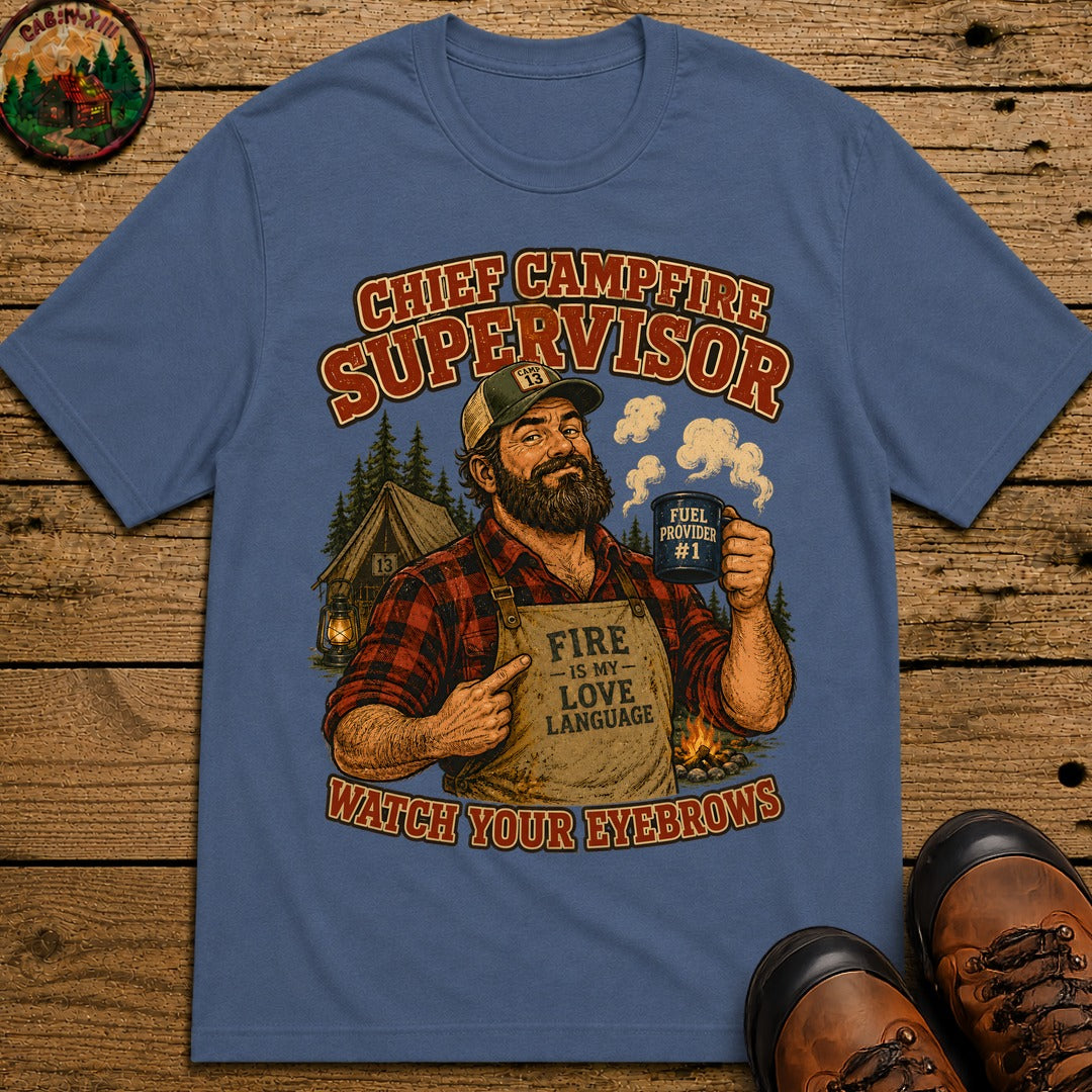 Chief Campfire Supervisor T-Shirt - Blue Jean