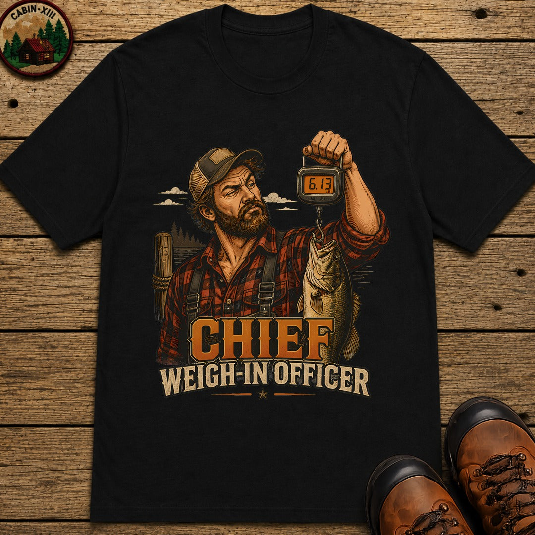 Chief Weigh In Officer Pin Up T-Shirt - Black