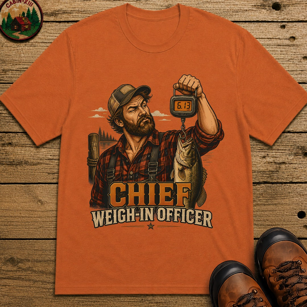 Chief Weigh In Officer Pin Up T-Shirt - Yam