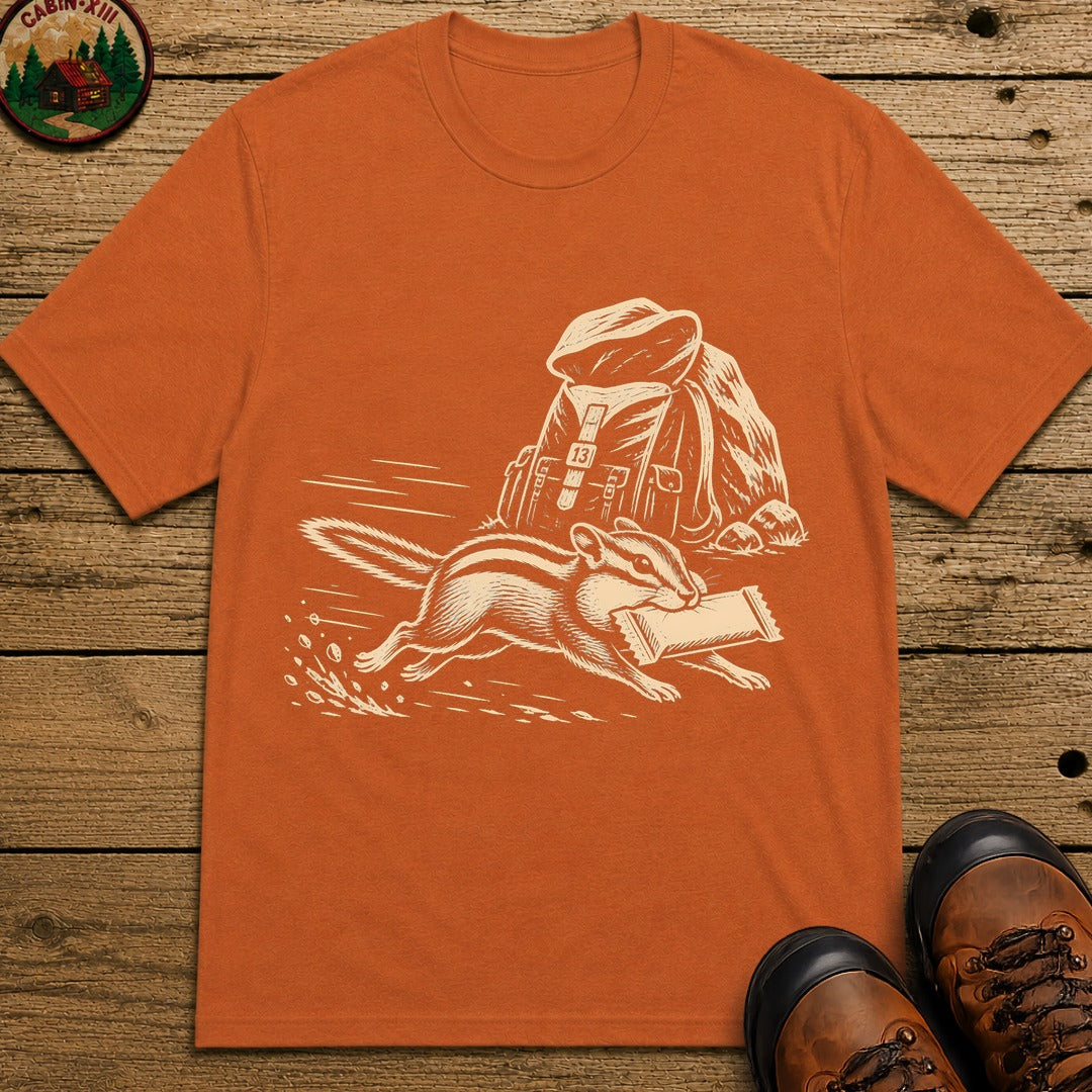 Chipmunk Snack Raid Lino T-Shirt - Yam