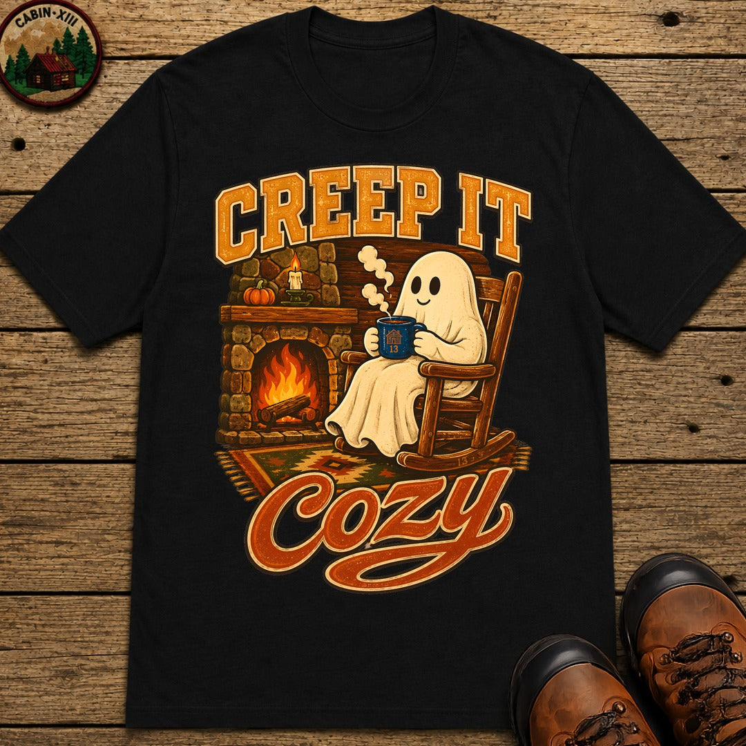 Creep It Cozy T Shirt - Black
