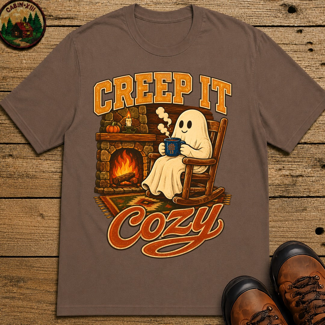 Creep It Cozy T Shirt - Espresso