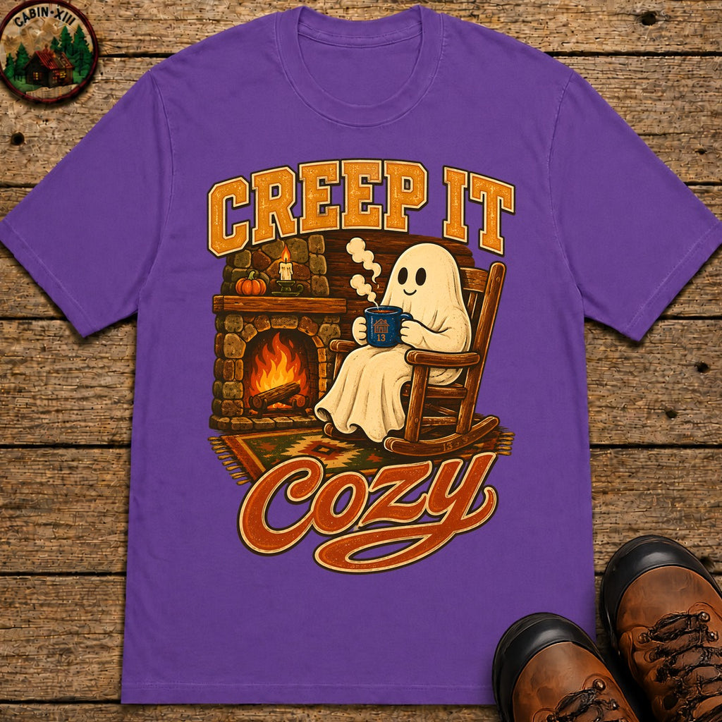 Creep It Cozy T Shirt - Grape