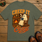 Creep It Cozy T Shirt - Moss