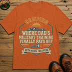 Dad'S Military Training (Retro) T Shirt - Yam