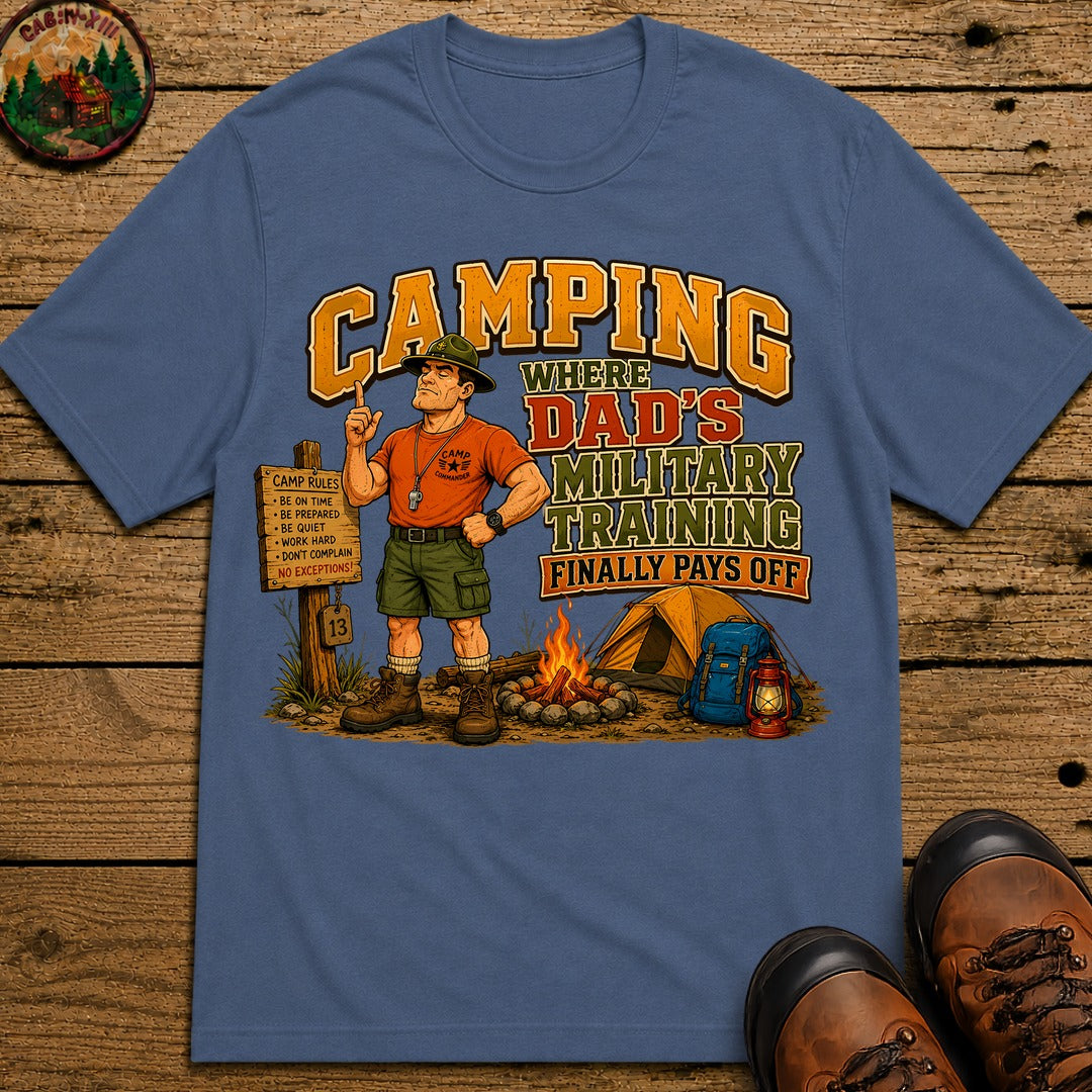 Dad'S Military Training T-Shirt - Blue Jean