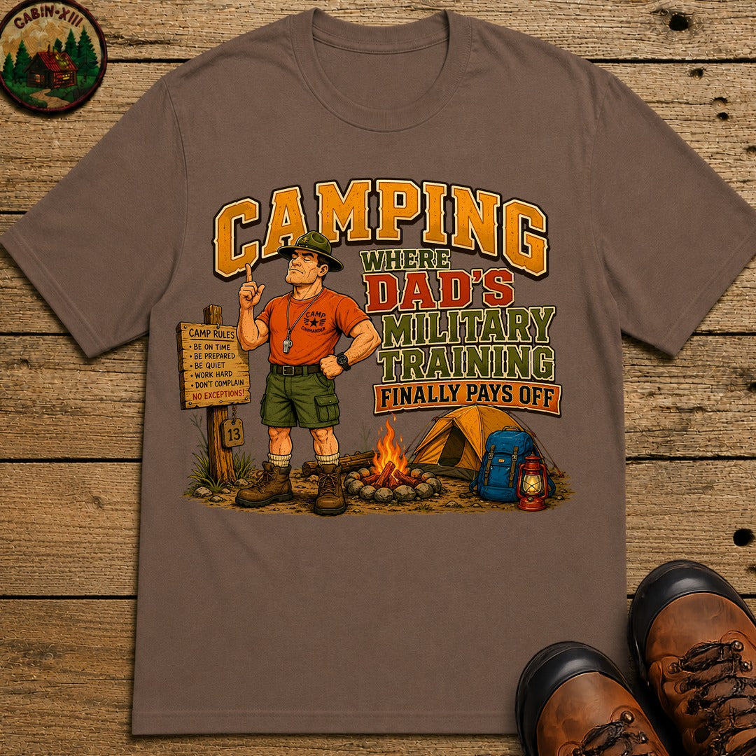 Dad'S Military Training T-Shirt - Espresso