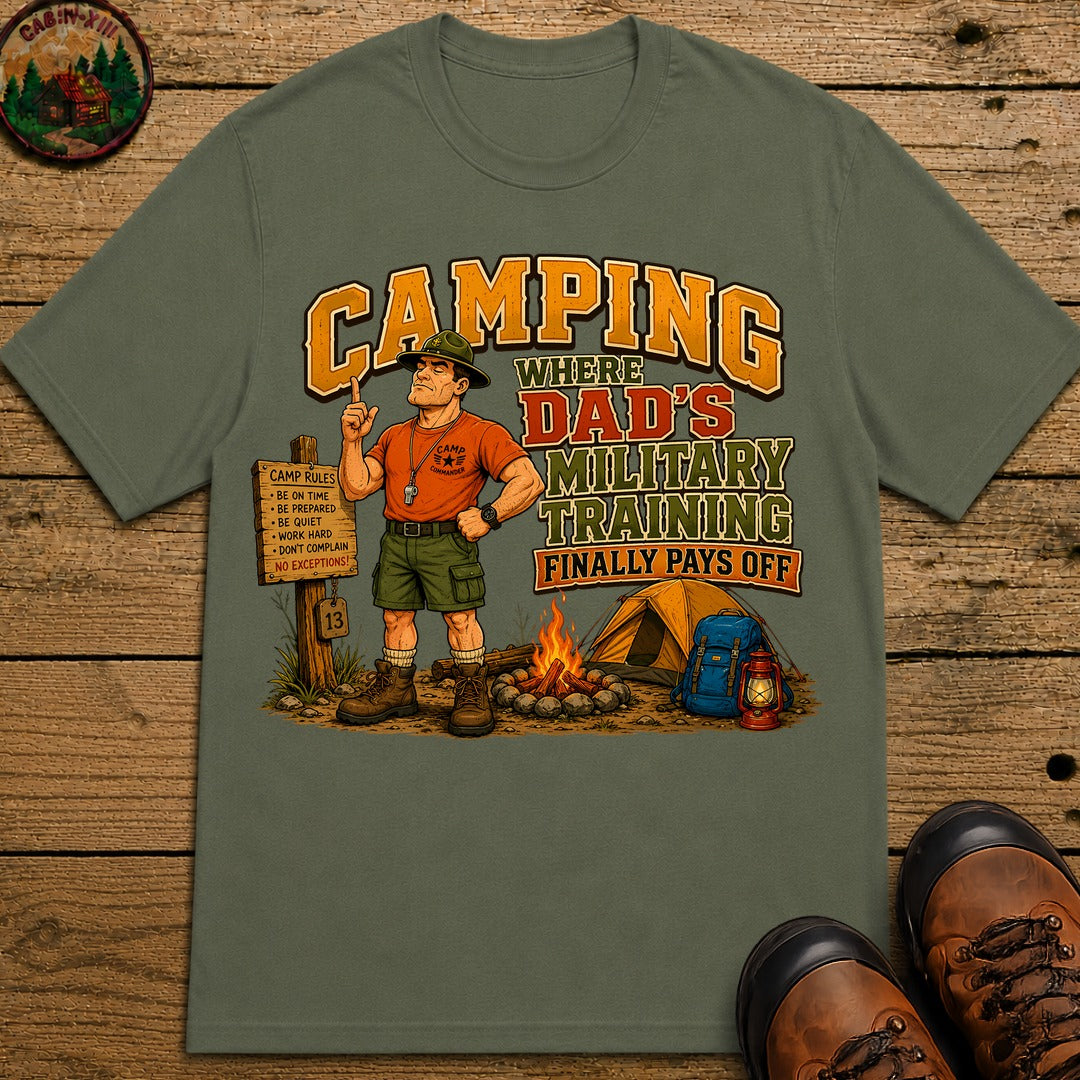 Dad'S Military Training T-Shirt - Moss