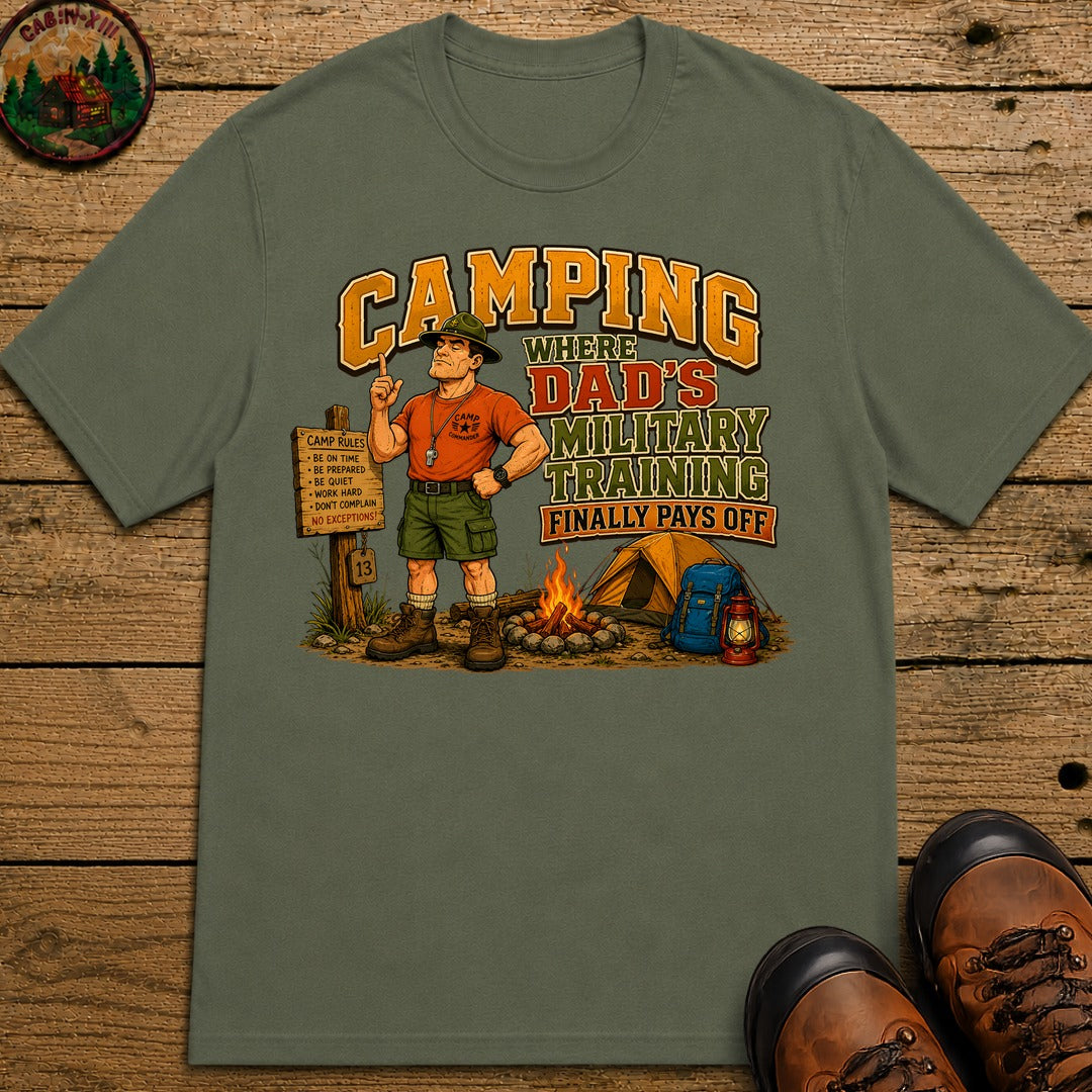 Dad's Military Training T-Shirt - Moss