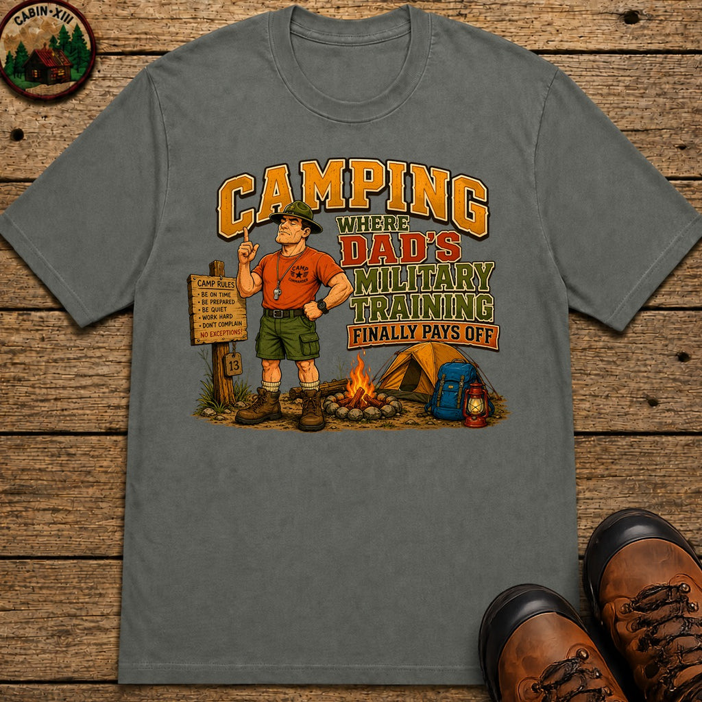 Dad's Military Training T-Shirt - Pepper
