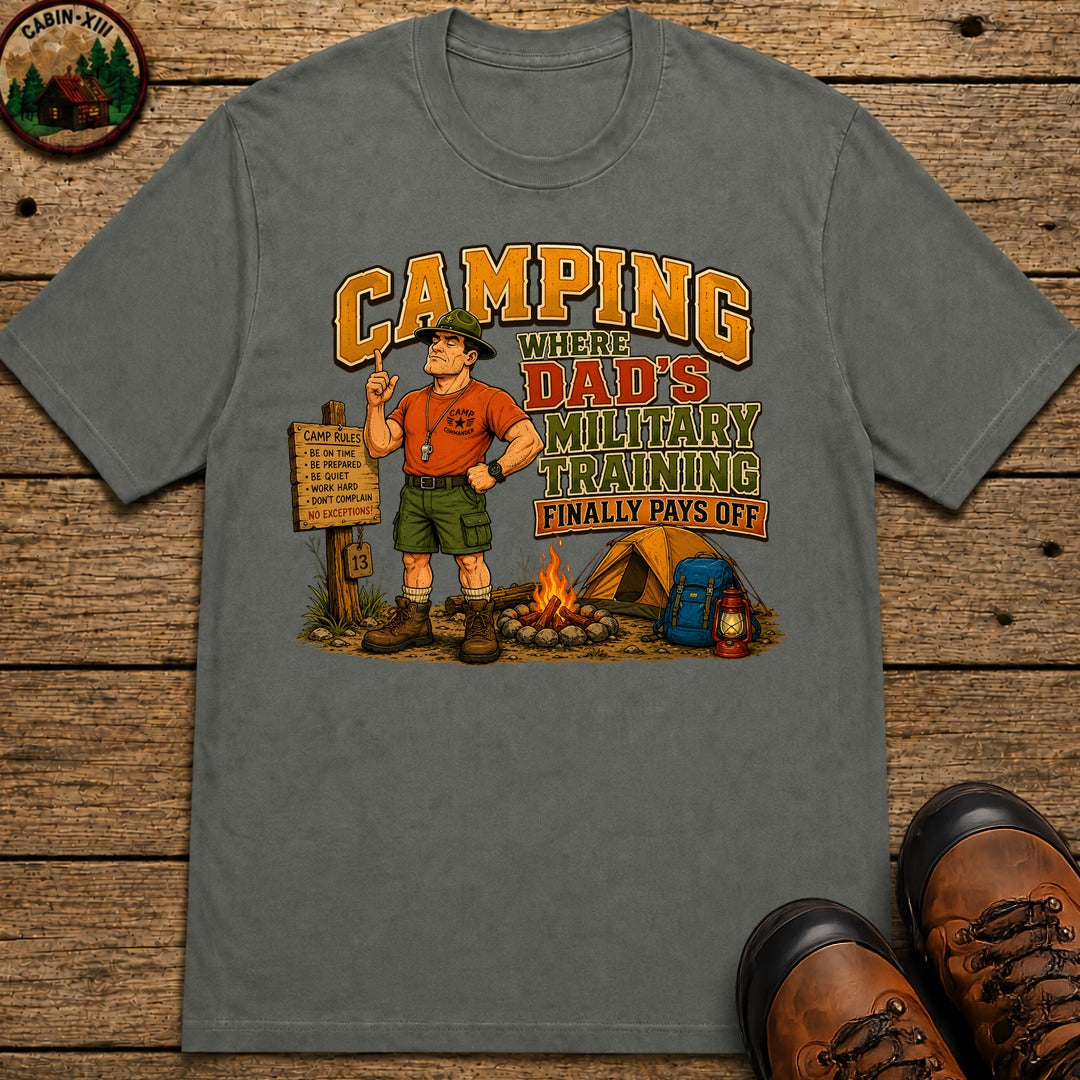 Dad's Military Training T-Shirt - Pepper