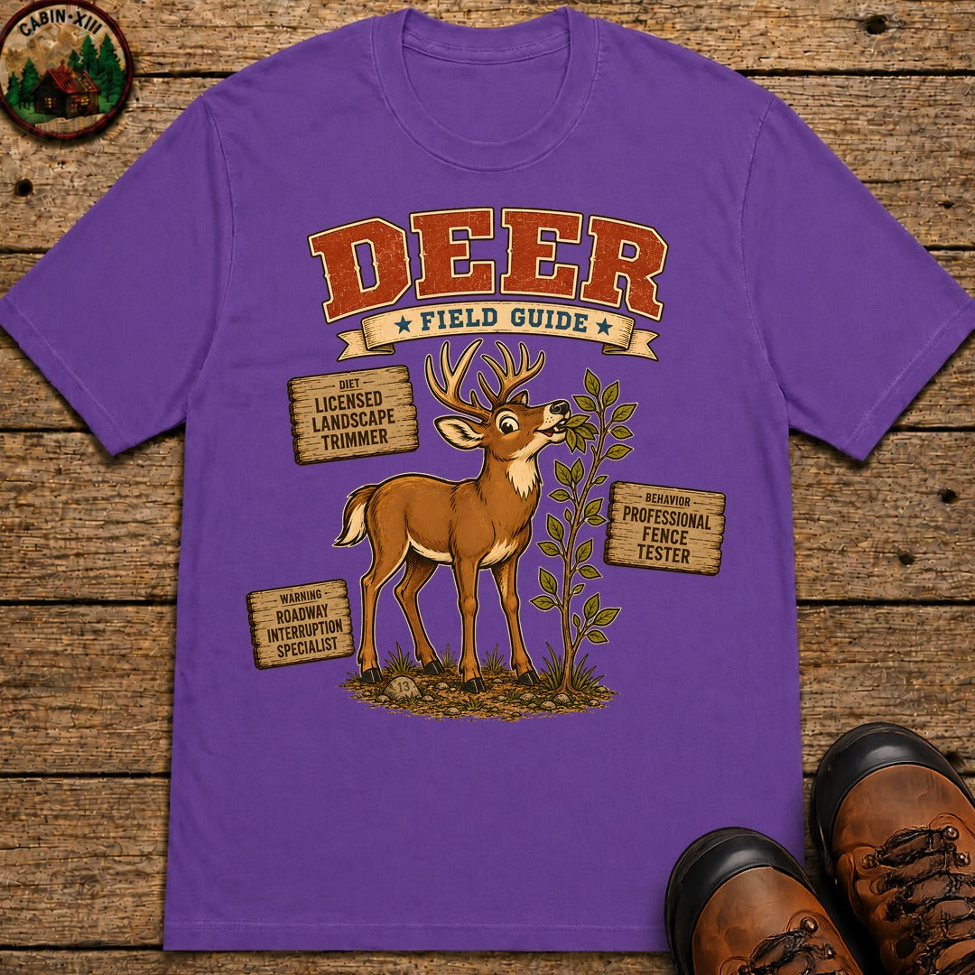 Deer Field Guide 2.0 T Shirt - Grape